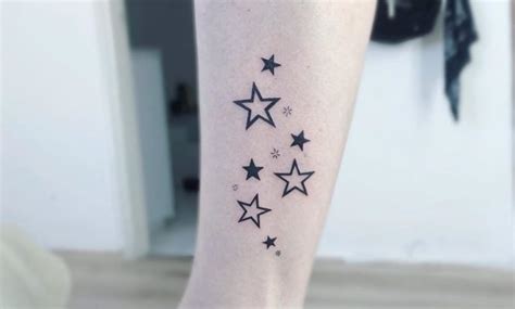 tatuajes de estrellas en la pierna|Tatuajes de Estrellas con Significado, Diseños e Ideas